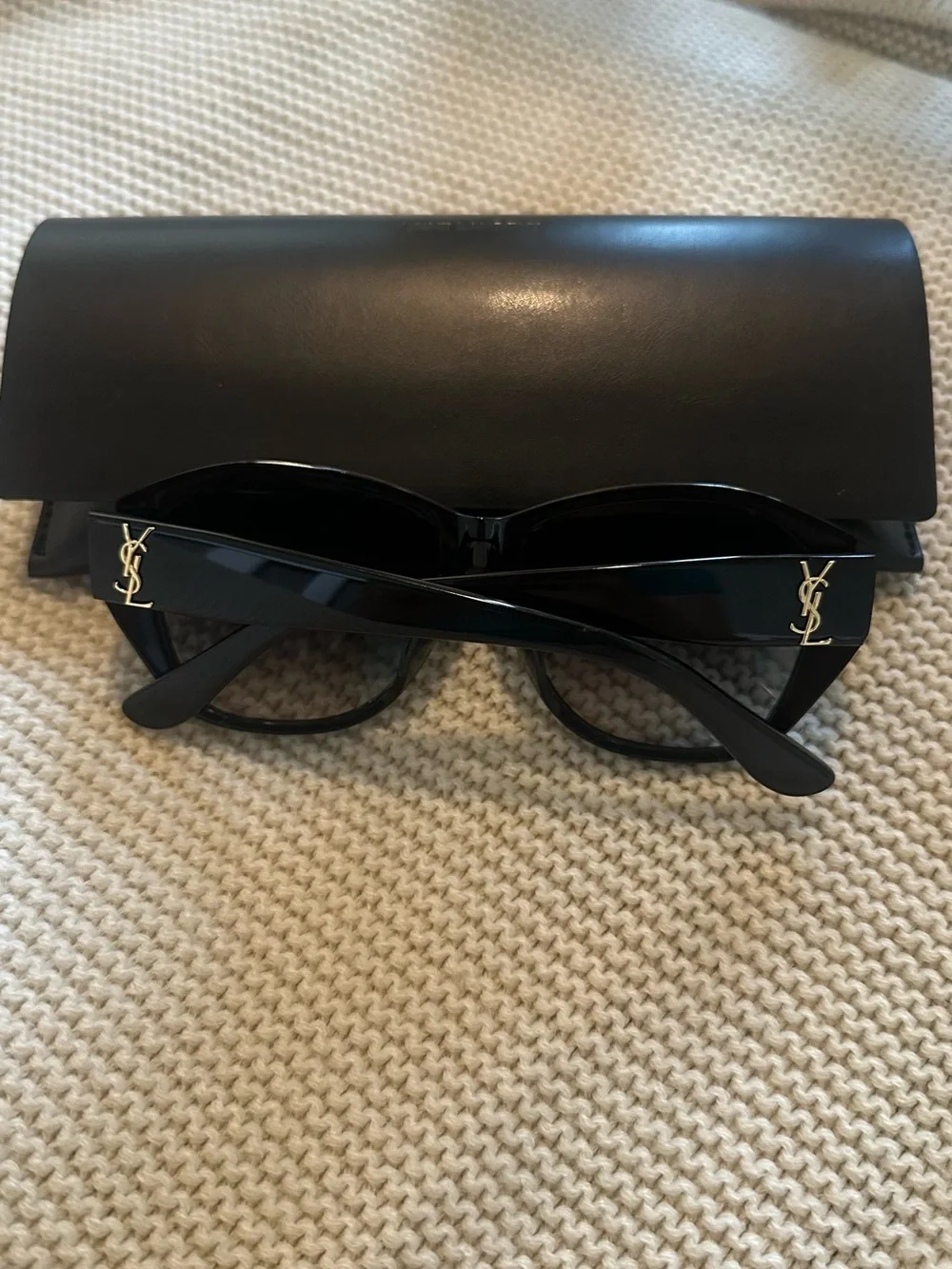 Saint Laurent Black Cat-Eye Sunglasses